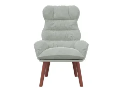 Poltrona | Cadeira de Sala | Cadeira Relaxante Cinzento-claro 69x74x93 cm Veludo SHL246218