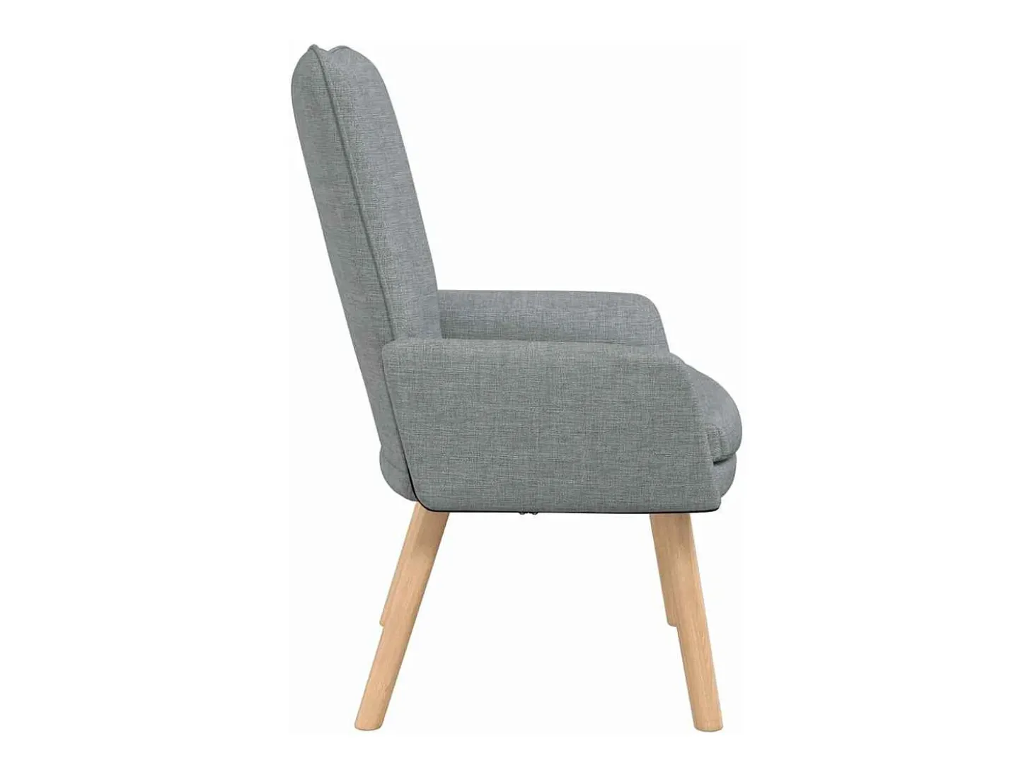 Poltrona | Cadeira de Sala | Cadeira Relaxante Cinzento-claro 63x67x94 cm tecido SHL56460