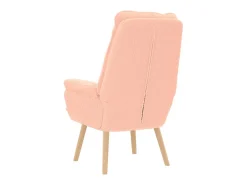 Poltrona | Cadeira de Sala | Cadeira Relaxante Rosa 69x74x93 cm tecido SHL339848