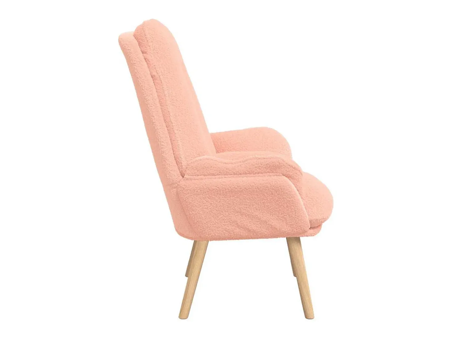 Poltrona | Cadeira de Sala | Cadeira Relaxante Rosa 69x74x93 cm tecido SHL339848