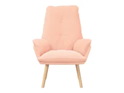 Poltrona | Cadeira de Sala | Cadeira Relaxante Rosa 69x74x93 cm tecido SHL339848