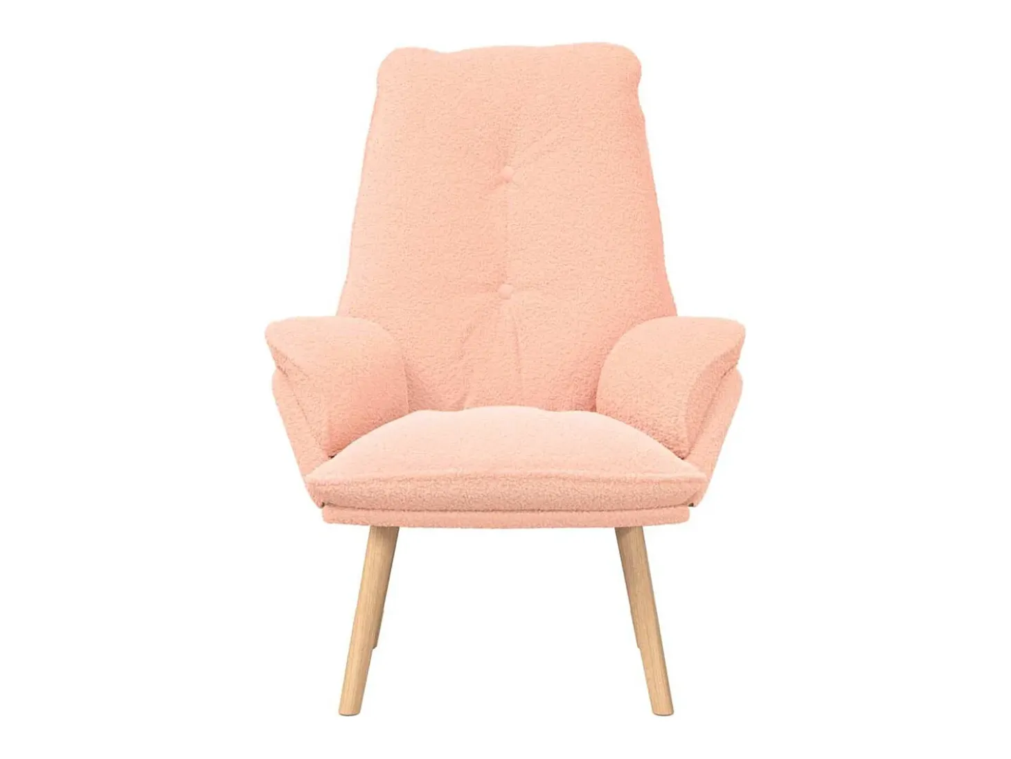 Poltrona | Cadeira de Sala | Cadeira Relaxante Rosa 69x74x93 cm tecido SHL339848