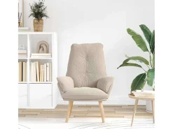 Poltrona | Cadeira de Sala | Cadeira Relaxante Cinzento-claro 69x74x93 cm tecido SHL157414