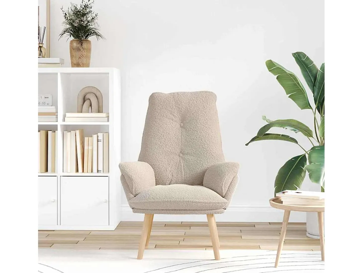Poltrona | Cadeira de Sala | Cadeira Relaxante Cinzento-claro 69x74x93 cm tecido SHL157414