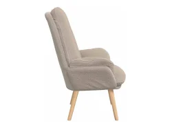 Poltrona | Cadeira de Sala | Cadeira Relaxante Cinzento-claro 69x74x93 cm tecido SHL157414