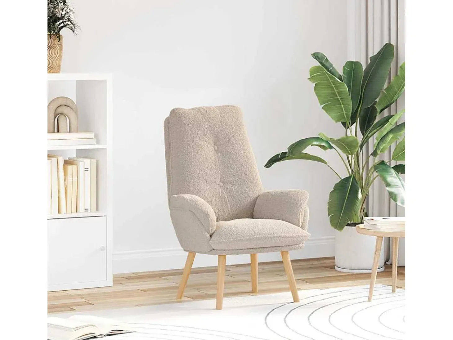Poltrona | Cadeira de Sala | Cadeira Relaxante Cinzento-claro 69x74x93 cm tecido SHL157414