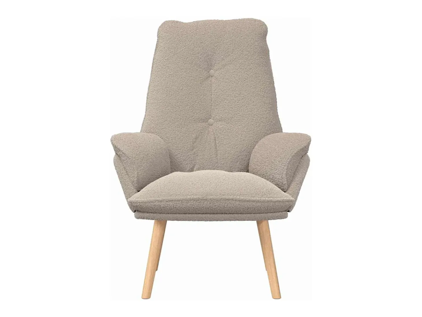 Poltrona | Cadeira de Sala | Cadeira Relaxante Cinzento-claro 69x74x93 cm tecido SHL157414