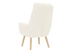 Poltrona | Cadeira de Sala | Cadeira Relaxante Creme 69x74x93 cm tecido SHL91522