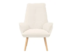 Poltrona | Cadeira de Sala | Cadeira Relaxante Creme 69x74x93 cm tecido SHL91522