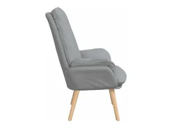 Poltrona | Cadeira de Sala | Cadeira Relaxante Cinzento-claro 69x74x93 cm tecido SHL854155