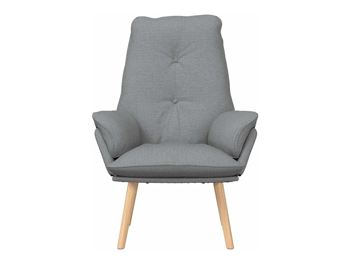 Poltrona | Cadeira de Sala | Cadeira Relaxante Cinzento-claro 69x74x93 cm tecido SHL854155