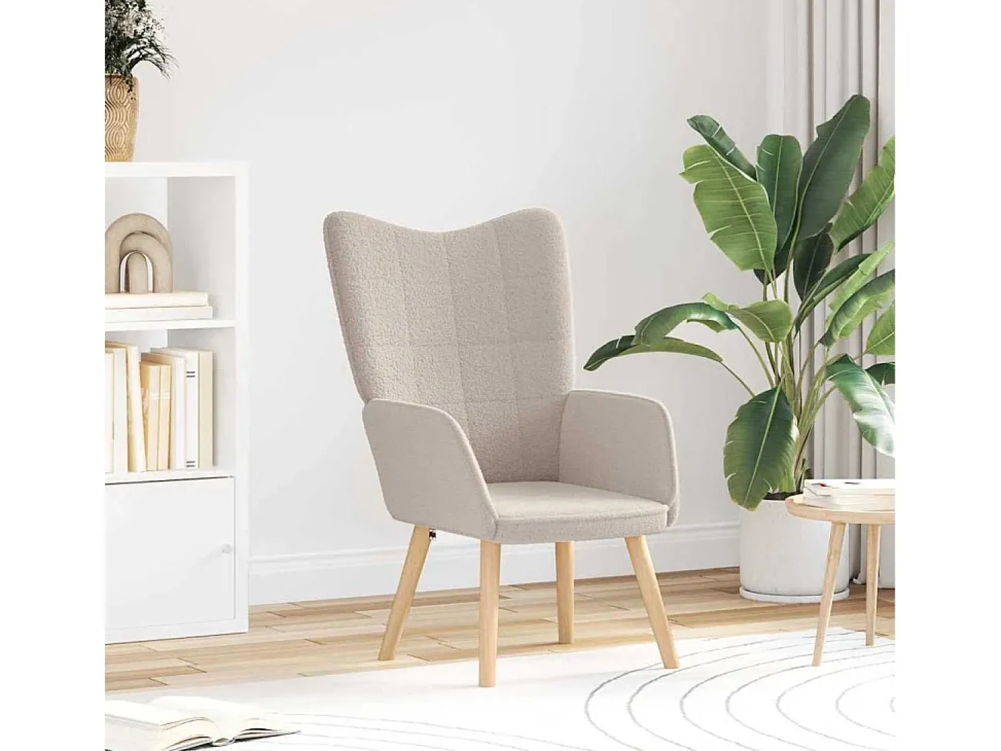 Poltrona | Cadeira de Sala | Cadeira Relaxante Cinzento-claro 62x67x95.5 cm tecido SHL838017