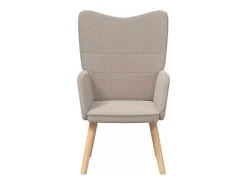 Poltrona | Cadeira de Sala | Cadeira Relaxante Cinzento-claro 62x67x95.5 cm tecido SHL838017