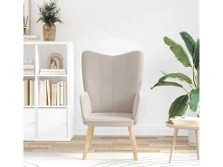 Poltrona | Cadeira de Sala | Cadeira Relaxante Cinzento-claro 62x67x95.5 cm tecido SHL838017