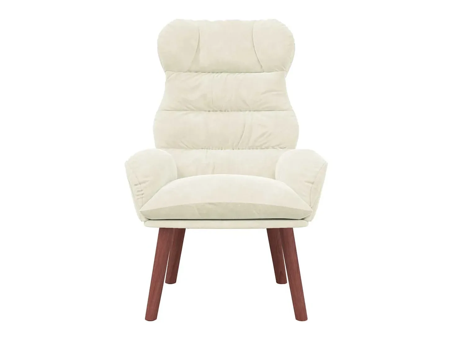 Poltrona | Cadeira de Sala | Cadeira Relaxante Creme 69x74x93 cm Veludo SHL378088