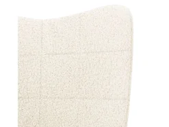 Poltrona | Cadeira de Sala | Cadeira Relaxante Creme 62x67x95.5 cm tecido SHL970215