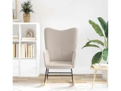 Poltrona | Cadeira de Sala | Cadeira Relaxante Cinzento-claro 61x78x98 cm tecido SHL722429