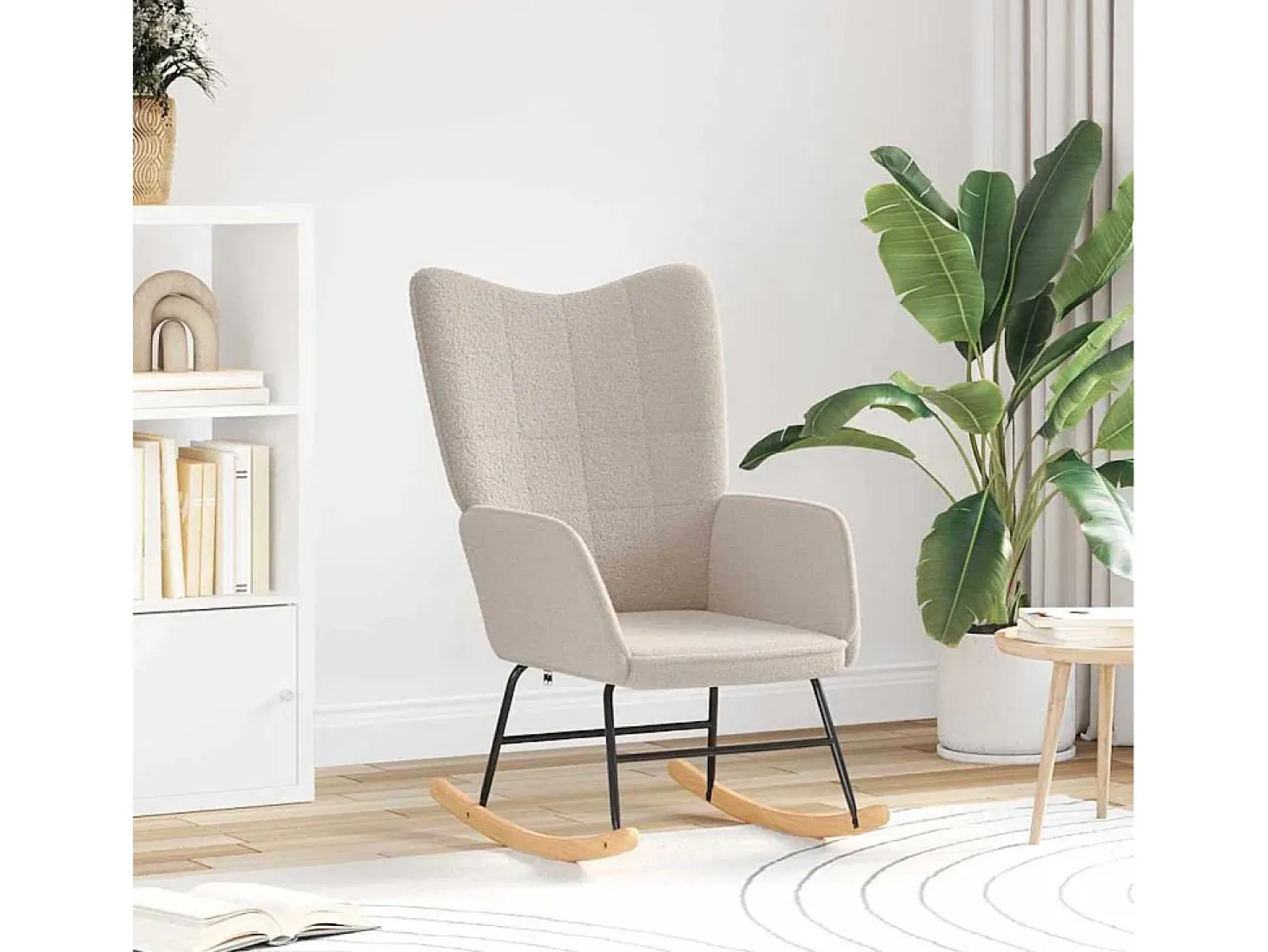 Poltrona | Cadeira de Sala | Cadeira Relaxante Cinzento-claro 61x78x98 cm tecido SHL722429
