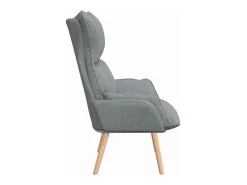 Poltrona | Cadeira de Sala | Cadeira Relaxante Cinzento-claro 69x74x93 cm tecido SHL540806