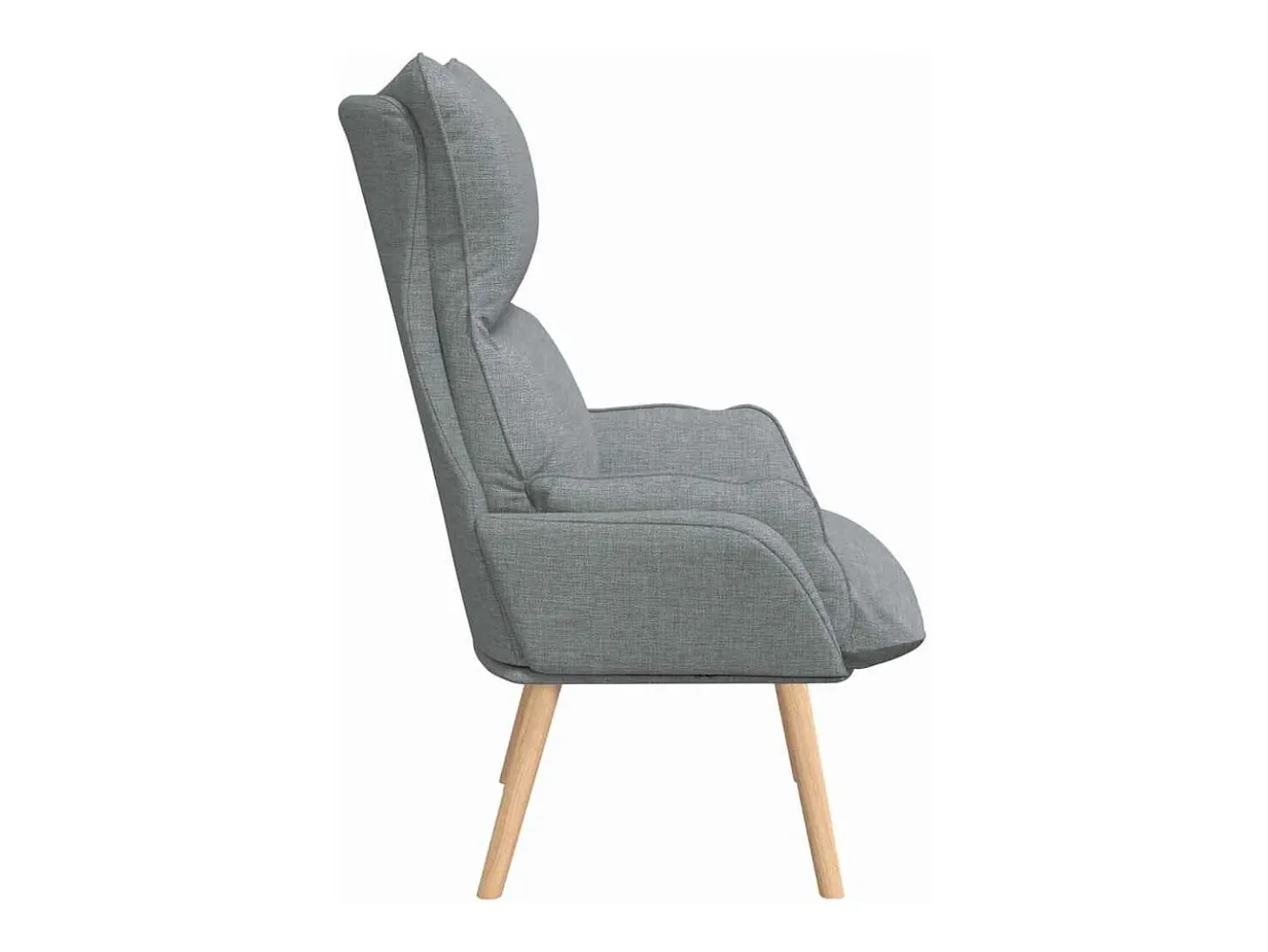 Poltrona | Cadeira de Sala | Cadeira Relaxante Cinzento-claro 69x74x93 cm tecido SHL540806