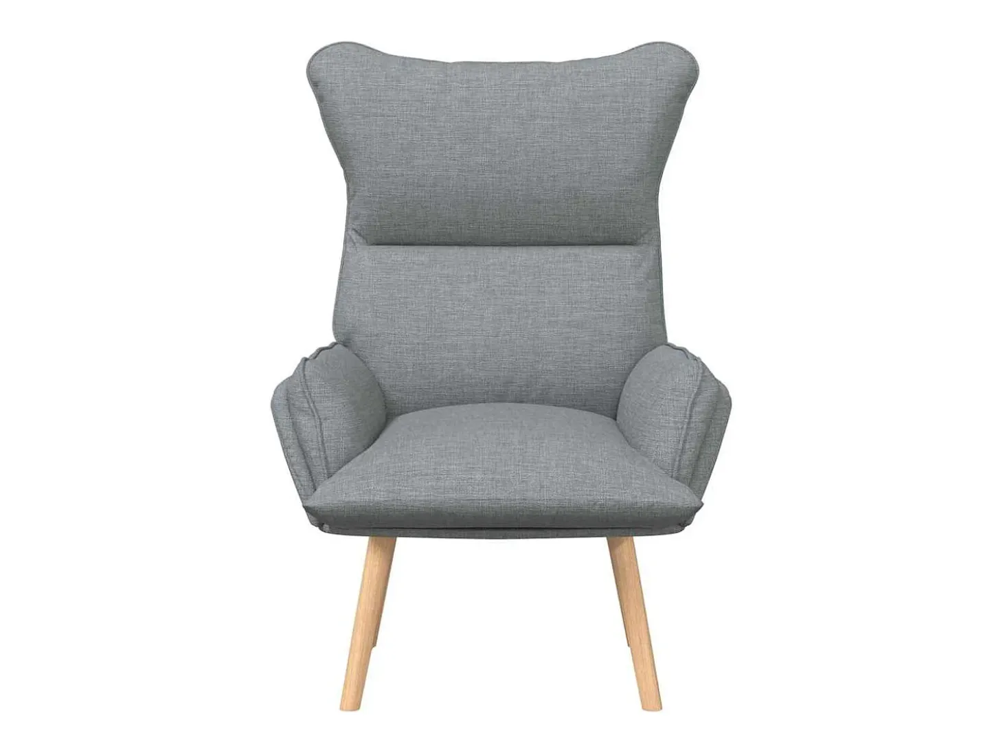 Poltrona | Cadeira de Sala | Cadeira Relaxante Cinzento-claro 69x74x93 cm tecido SHL540806