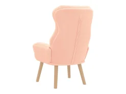 Poltrona | Cadeira de Sala | Cadeira Relaxante Rosa 69x74x93 cm tecido SHL71466