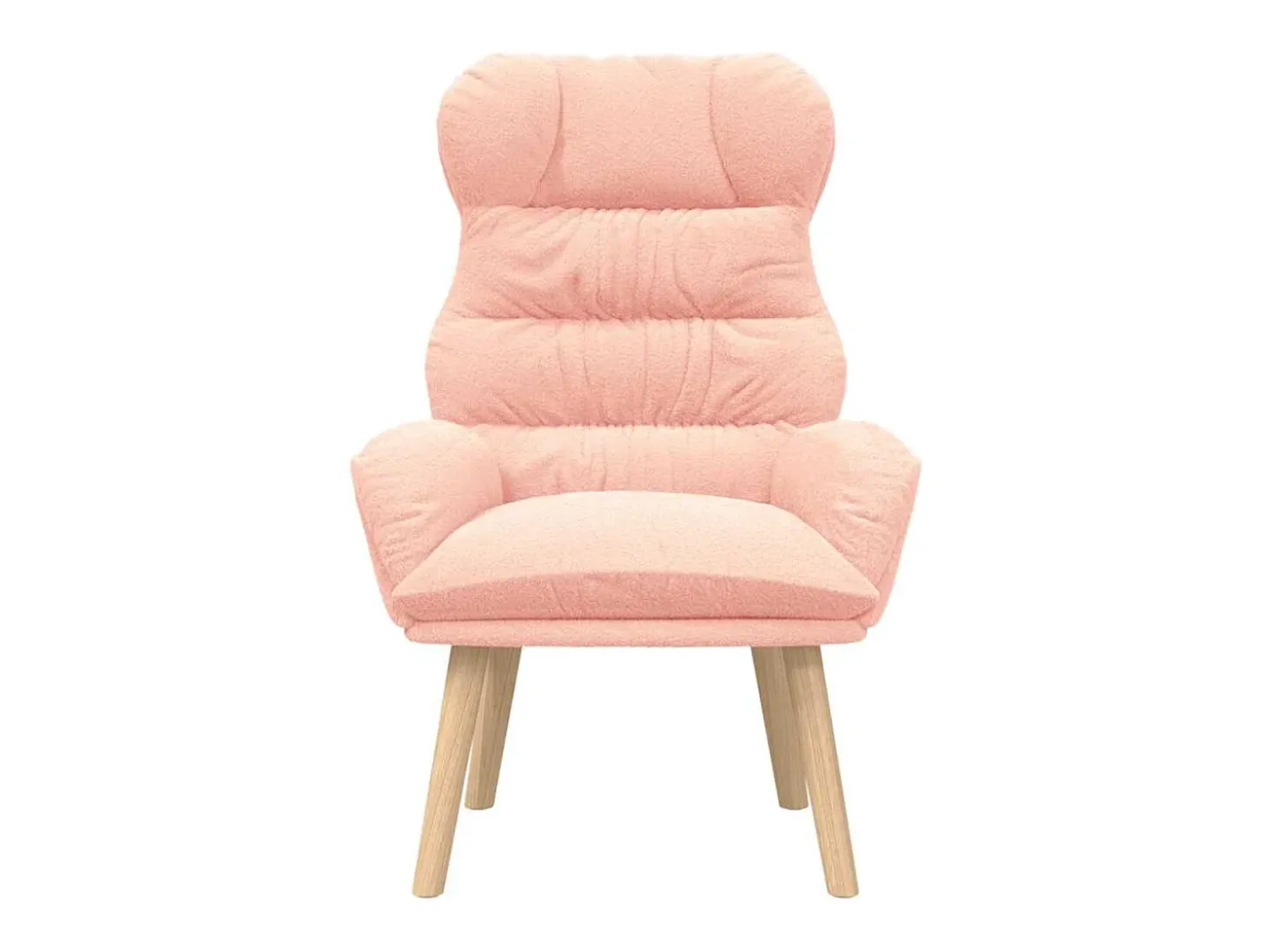 Poltrona | Cadeira de Sala | Cadeira Relaxante Rosa 69x74x93 cm tecido SHL71466