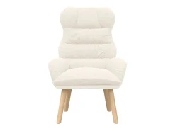 Poltrona | Cadeira de Sala | Cadeira Relaxante Creme 69x74x93 cm tecido SHL234434