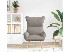 Poltrona | Cadeira de Sala | Cadeira Relaxante Cinzento-acastanhado 69x74x93 cm tecido SHL483140