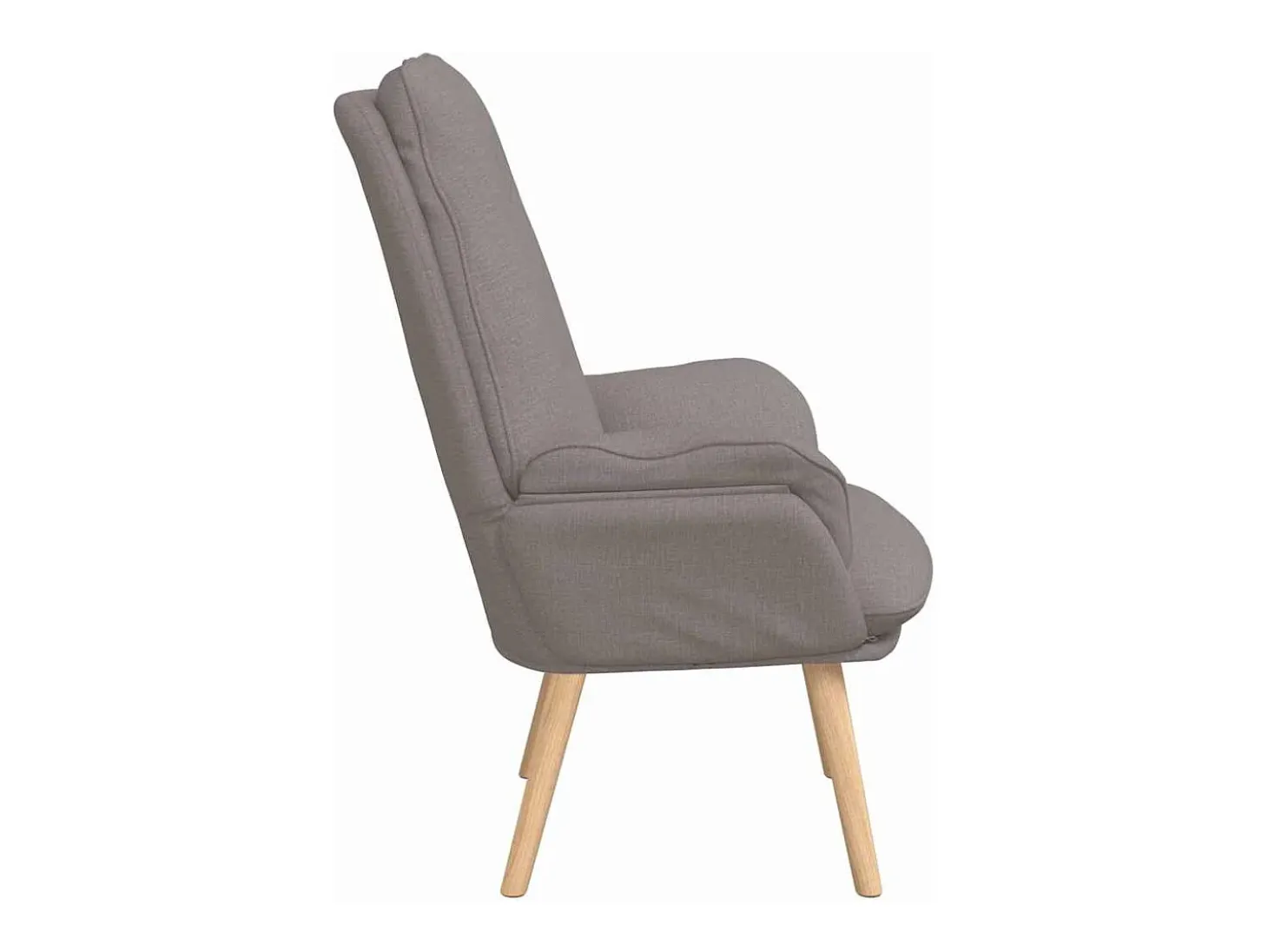 Poltrona | Cadeira de Sala | Cadeira Relaxante Cinzento-acastanhado 69x74x93 cm tecido SHL606697