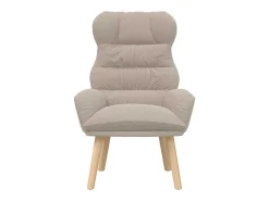 Poltrona | Cadeira de Sala | Cadeira Relaxante Cinzento-claro 69x74x93 cm tecido SHL782342