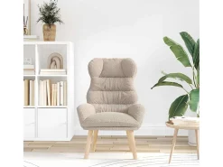 Poltrona | Cadeira de Sala | Cadeira Relaxante Cinzento-claro 69x74x93 cm tecido SHL782342