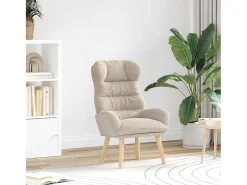 Poltrona | Cadeira de Sala | Cadeira Relaxante Cinzento-claro 69x74x93 cm tecido SHL782342