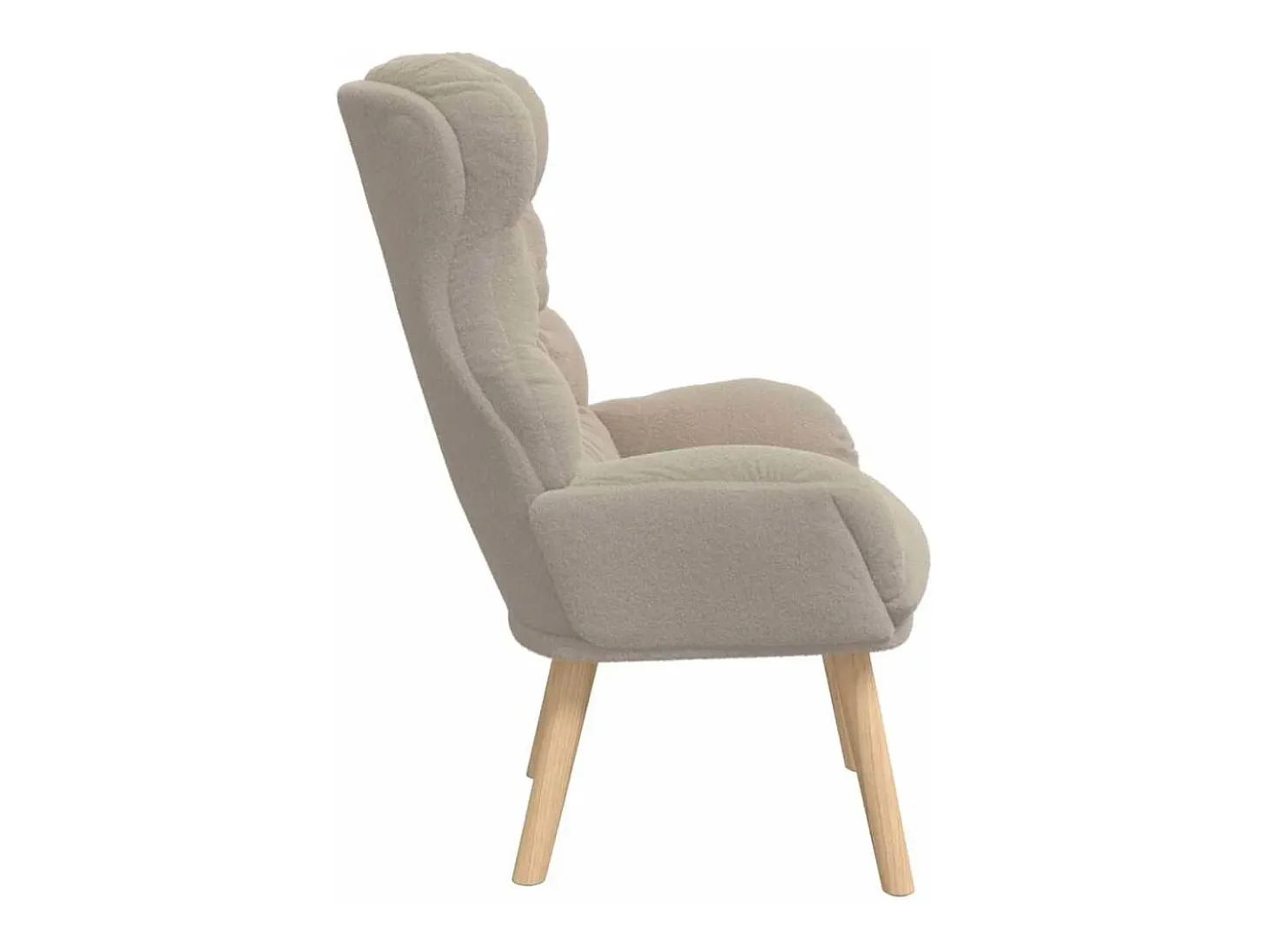 Poltrona | Cadeira de Sala | Cadeira Relaxante Cinzento-claro 69x74x93 cm tecido SHL782342