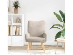 Poltrona | Cadeira de Sala | Cadeira Relaxante Cinzento-claro 63x67x94 cm tecido SHL861480