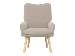 Poltrona | Cadeira de Sala | Cadeira Relaxante Cinzento-claro 63x67x94 cm tecido SHL861480