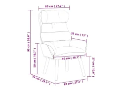 Poltrona | Cadeira de Sala | Cadeira Relaxante Turquesa 69x74x93 cm Veludo SHL119863