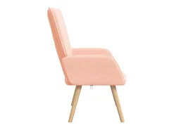 Poltrona | Cadeira de Sala | Cadeira Relaxante Rosa 62x67x95.5 cm tecido SHL182598