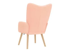 Poltrona | Cadeira de Sala | Cadeira Relaxante Rosa 62x67x95.5 cm tecido SHL182598
