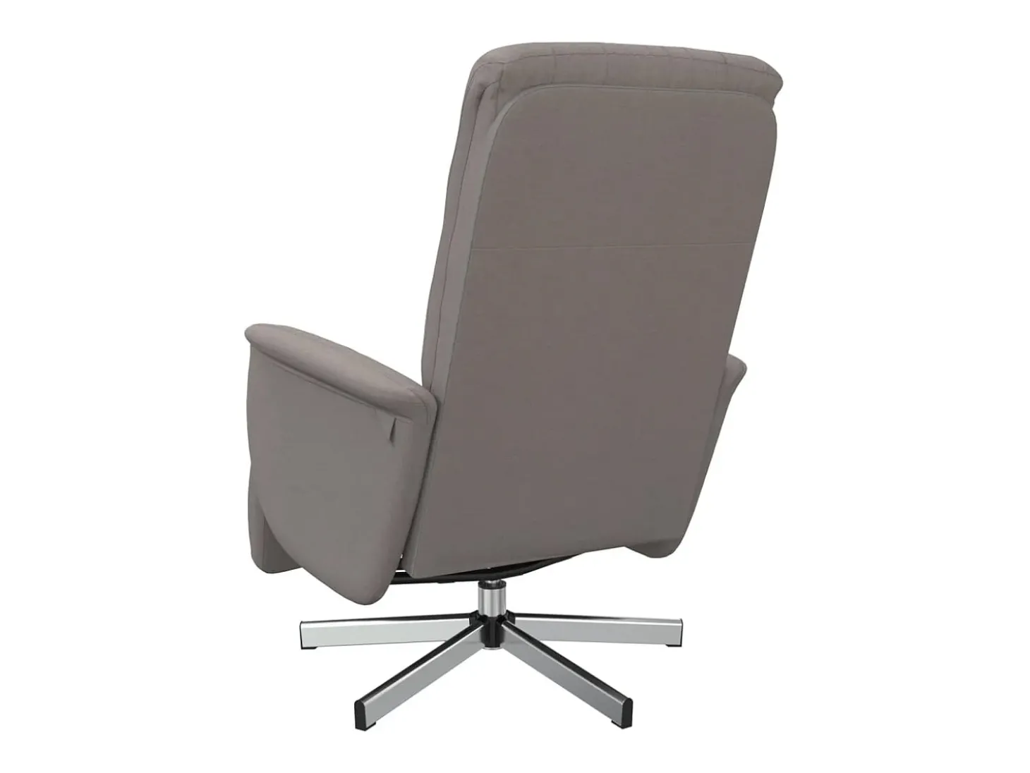 Poltrona | Cadeira Relax | Cadeira reclinável com apoio de pés tecido cinzento-acastanhado SHL991560