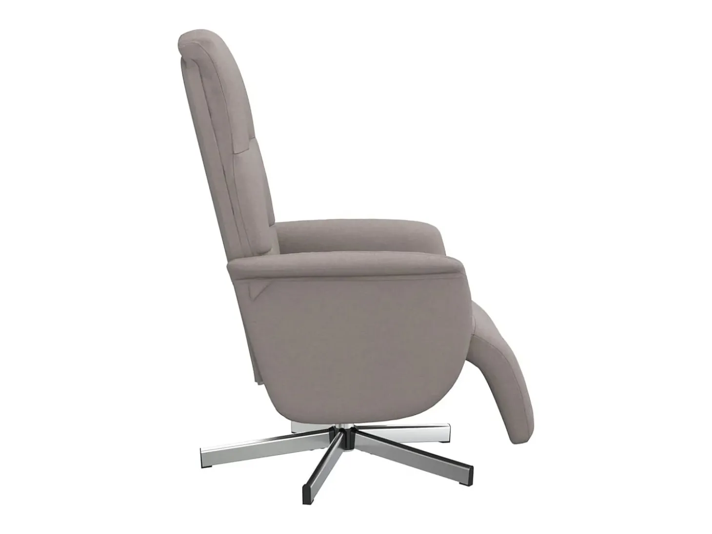 Poltrona | Cadeira Relax | Cadeira reclinável com apoio de pés tecido cinzento-acastanhado SHL991560