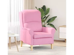 Poltrona | Cadeira Relax | Poltrona Confortável para Sala Rosa 76x94x102 cm tecido SHL470401