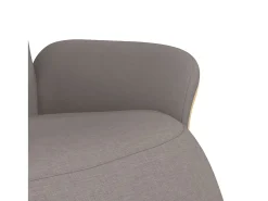 Poltrona | Cadeira Relax | Cadeira reclinável com apoio de pés tecido cinzento-acastanhado SHL289771