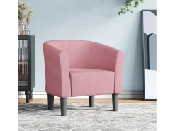 Poltrona | Cadeira Relax | Poltrona Confortável para Sala veludo rosa SHL730134