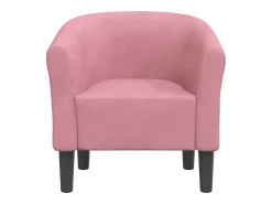 Poltrona | Cadeira Relax | Poltrona Confortável para Sala veludo rosa SHL730134
