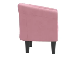 Poltrona | Cadeira Relax | Poltrona Confortável para Sala veludo rosa SHL730134