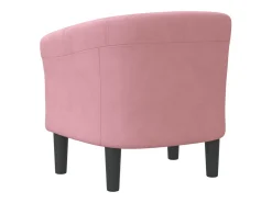Poltrona | Cadeira Relax | Poltrona Confortável para Sala veludo rosa SHL730134
