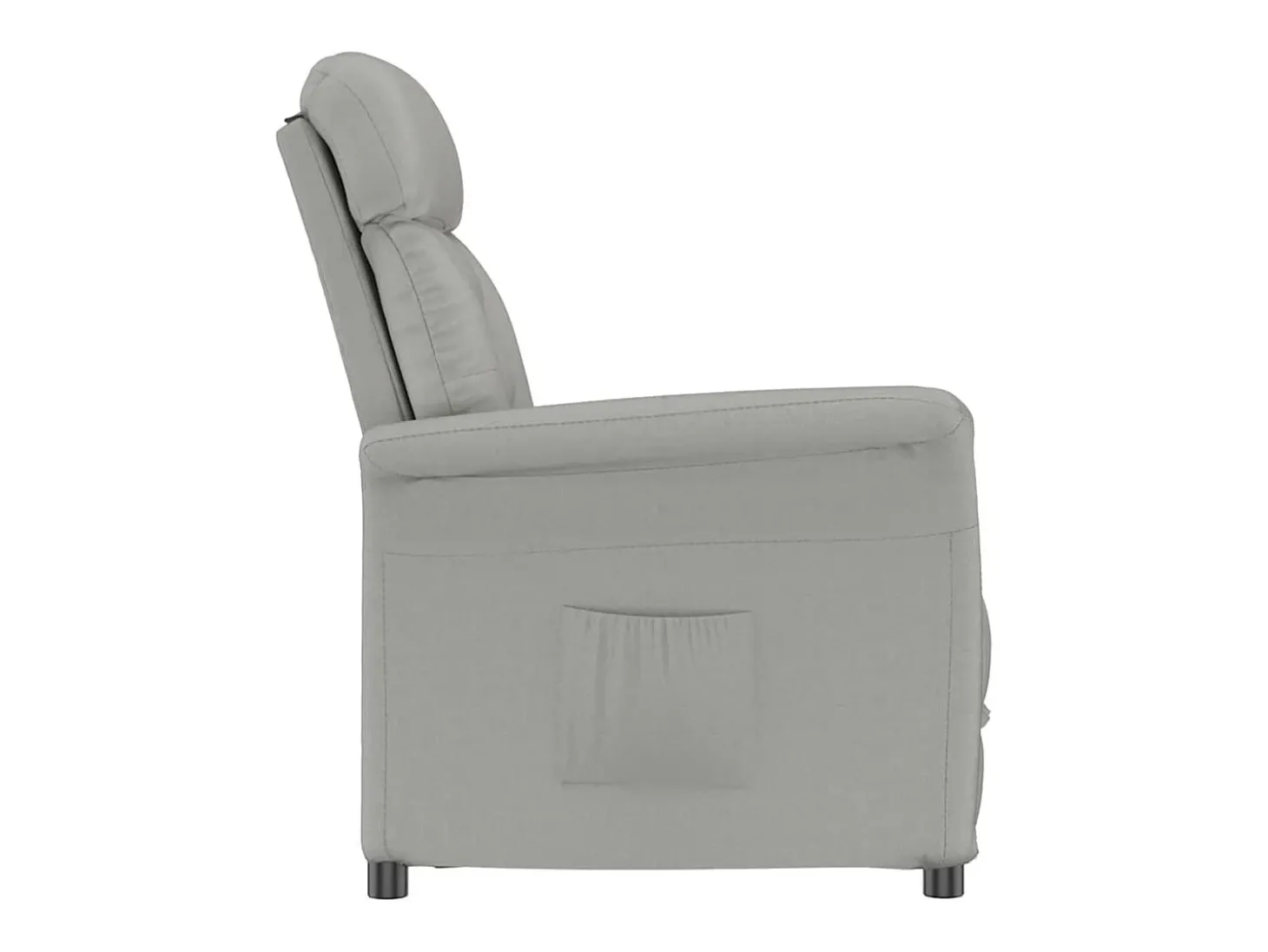 Poltrona | Cadeira Relax | Cadeira Recliner Cinza Claro Cinzento-claro 70.5x96.5x95 cm SHL15651