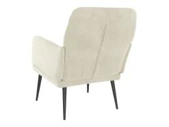 Poltrona | Cadeira Relax com apoio de braços 62x79x79 cm veludo cor creme SHL737392