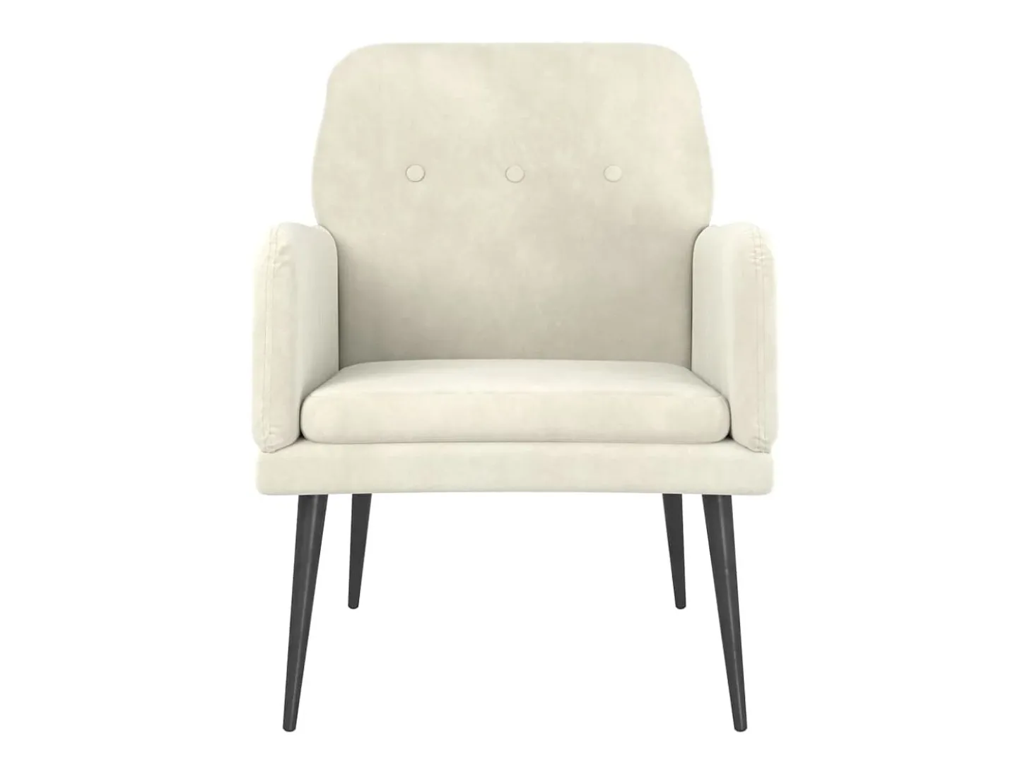 Poltrona | Cadeira Relax com apoio de braços 62x79x79 cm veludo cor creme SHL737392